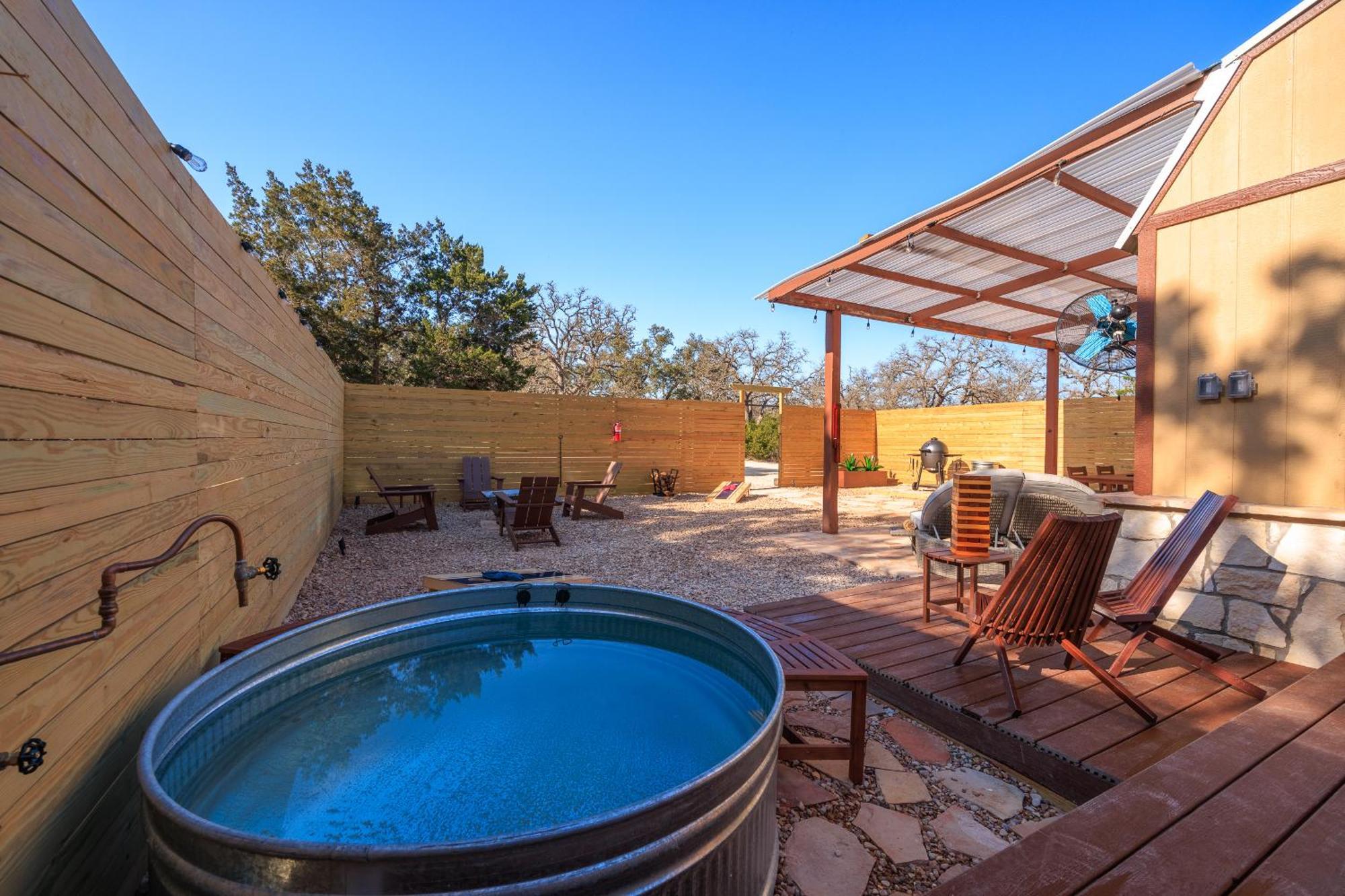 Romantic Luxury Retreat Hot Cold Pool & Sauna Wimberley Esterno foto