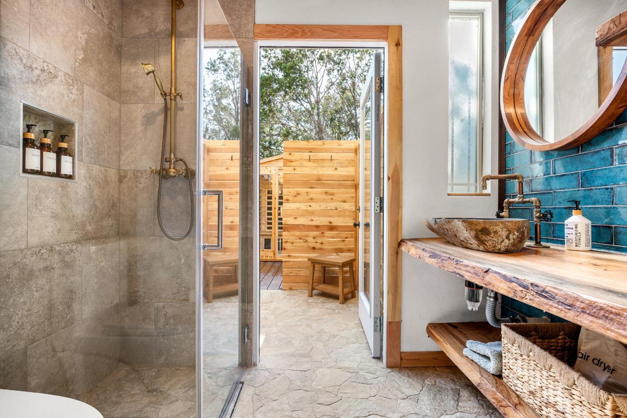 Romantic Luxury Retreat Hot Cold Pool & Sauna Wimberley Esterno foto