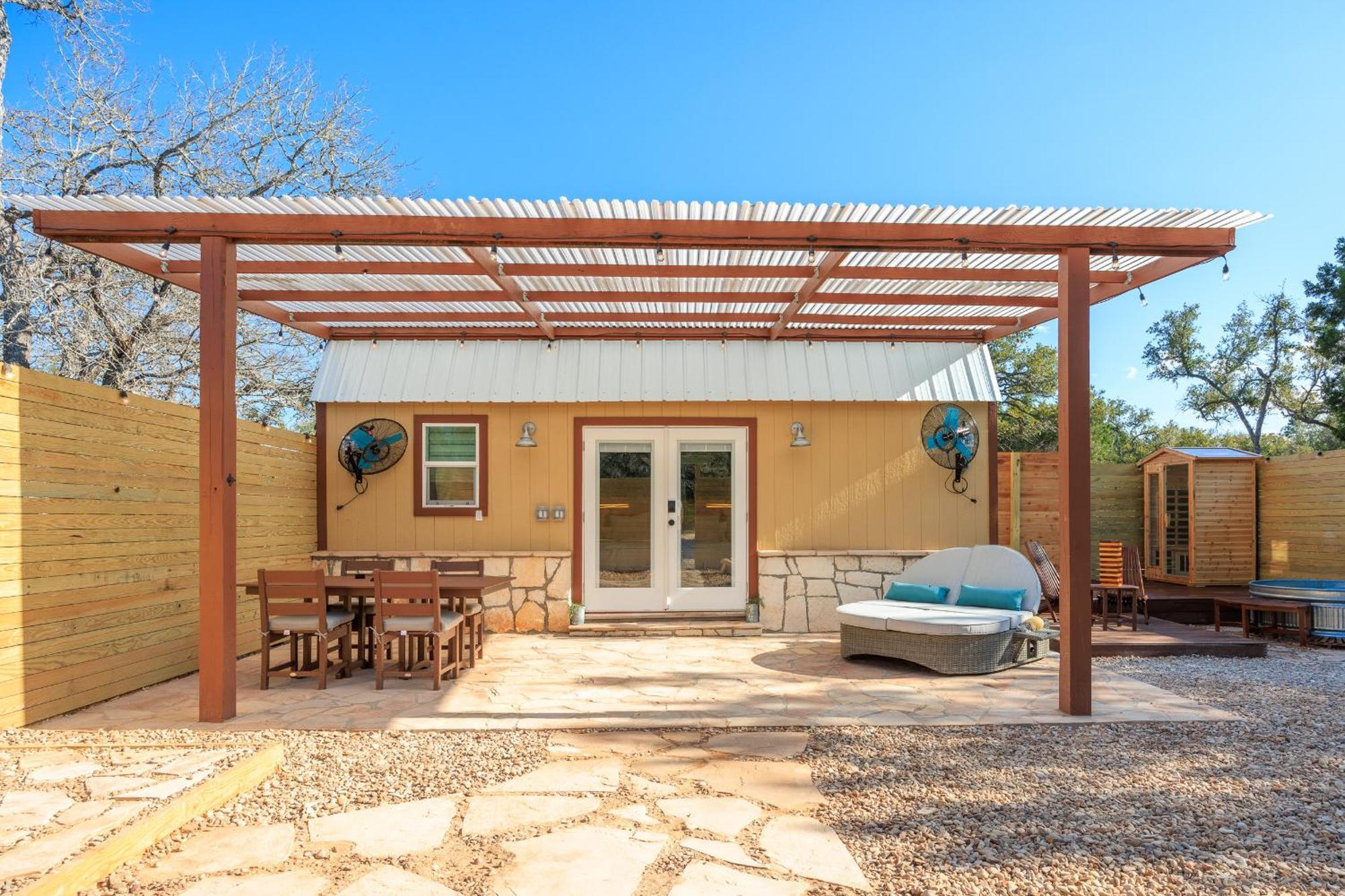 Romantic Luxury Retreat Hot Cold Pool & Sauna Wimberley Esterno foto