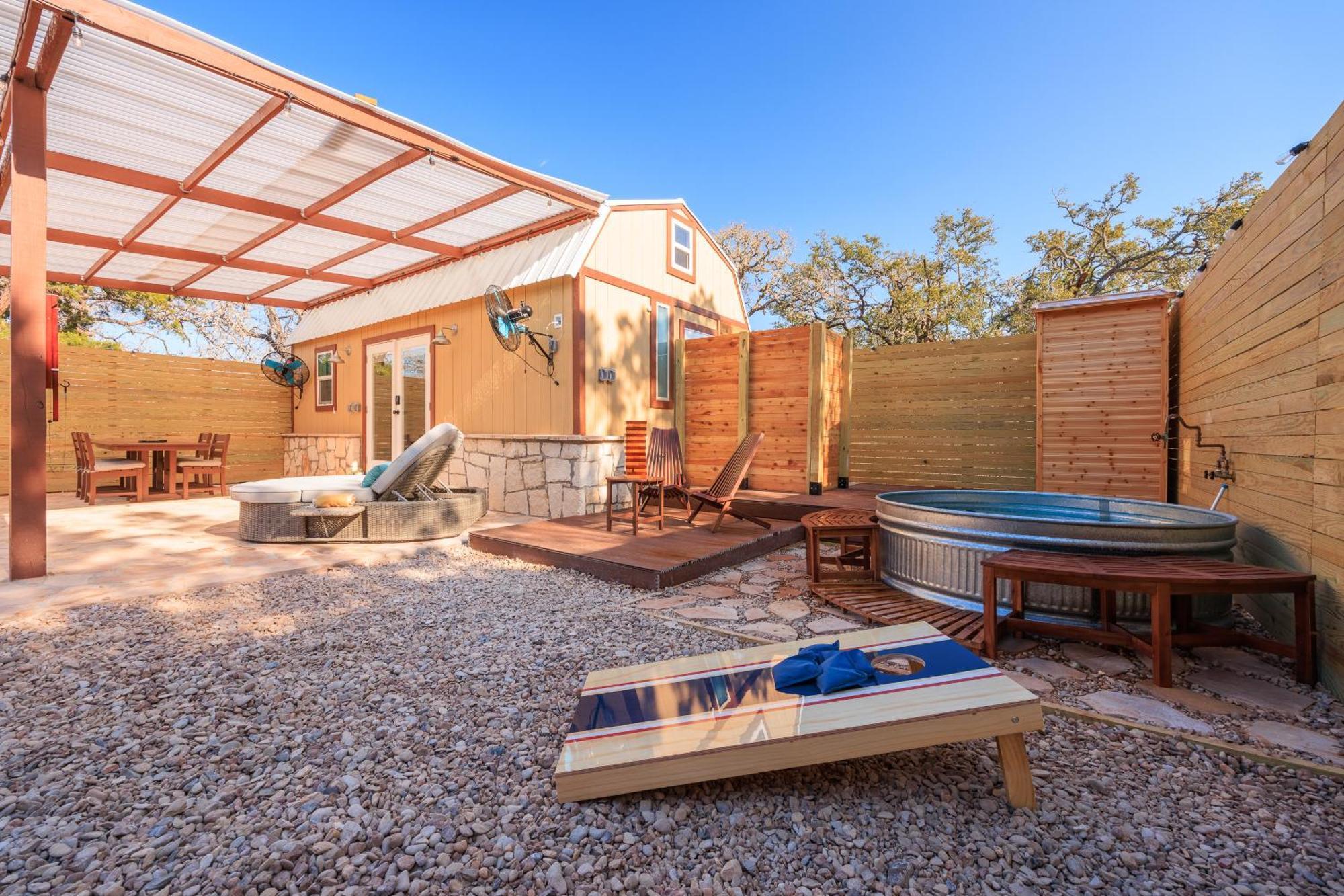 Romantic Luxury Retreat Hot Cold Pool & Sauna Wimberley Esterno foto